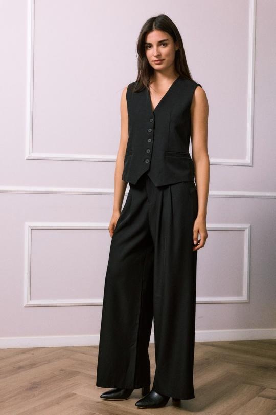 Pantalons Femme Noir SO SWEET CP512 Efashion Paris
