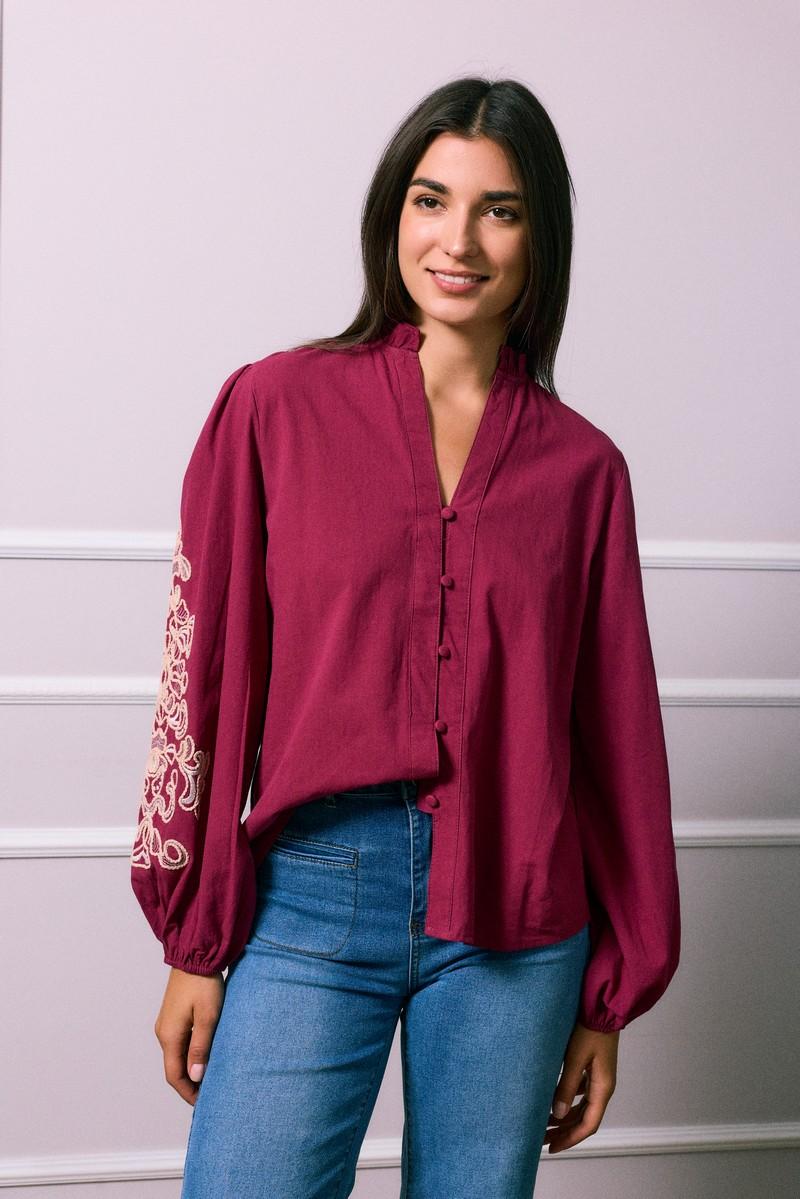 Chemises Femme Prune SO SWEET CH500 #c Efashion Paris
