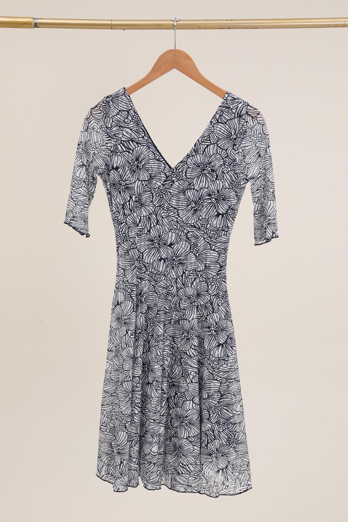 Robes mi-longues Femme Bleu lonkel ROBE REGINE DENTELLE NEW CO #c Efashion Paris