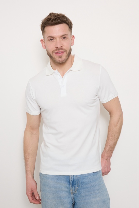 Polos Homme Blanc MENTEX HOMME ZT1007X-2 Efashion Paris