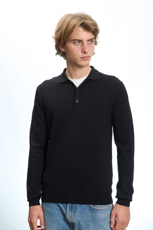 Pulls Homme Noir MENTEX HOMME AM-011-1 Efashion Paris