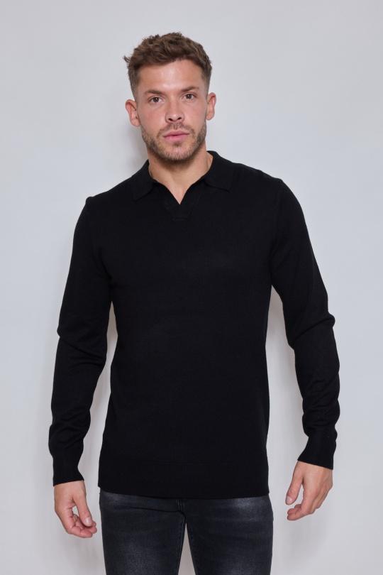 Pulls Homme Noir MENTEX HOMME HY9088-1 Efashion Paris
