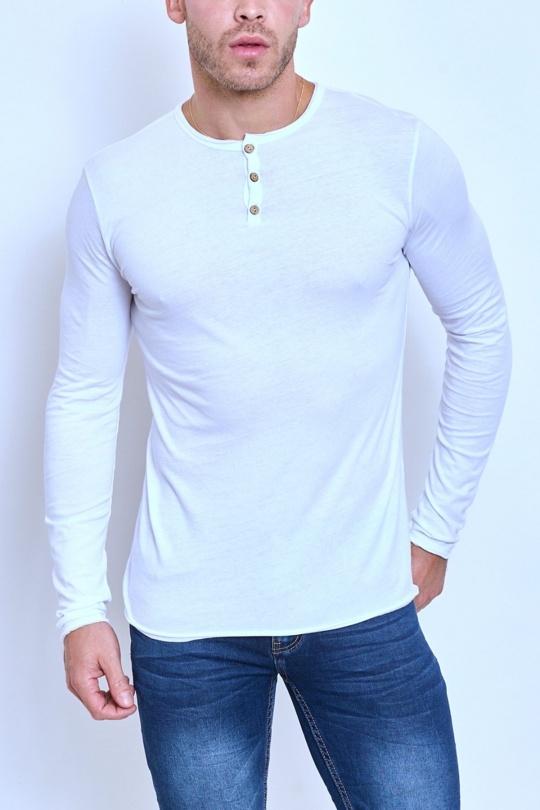 T-shirts Homme Blanc MENTEX HOMME TM7007-15 Efashion Paris