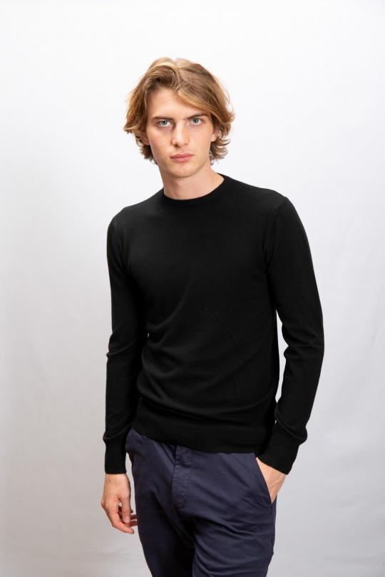Pulls Homme Noir MENTEX HOMME W1-1723-1 Efashion Paris