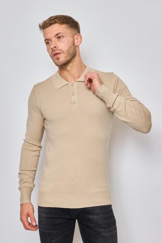 Pulls Homme Beige MENTEX HOMME CHL9499-31 Efashion Paris