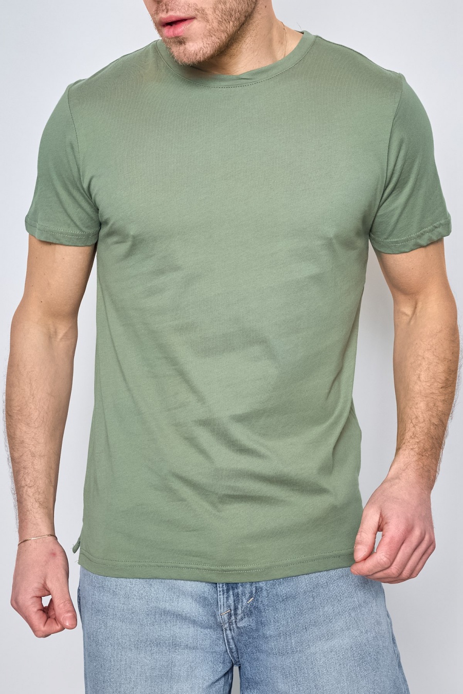 Camisetas Hombre Green MENTEX HOMME BT-128-18 #c Efashion Paris