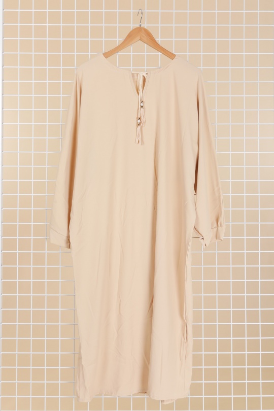 Abaya Femme Gris foncé JL STYLE FR24-01 Efashion Paris