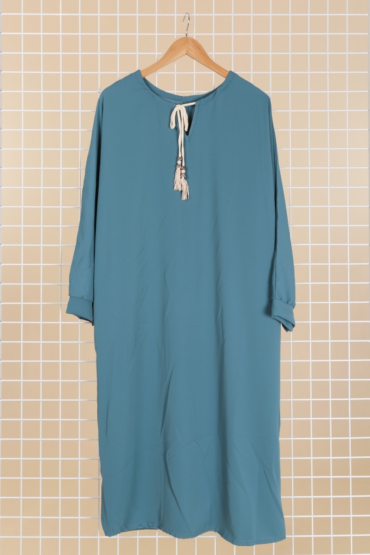 Abaya Femme Gris foncé JL STYLE FR24-01 Efashion Paris