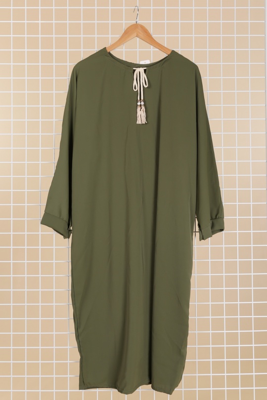 Abaya Femme Gris foncé JL STYLE FR24-01 Efashion Paris