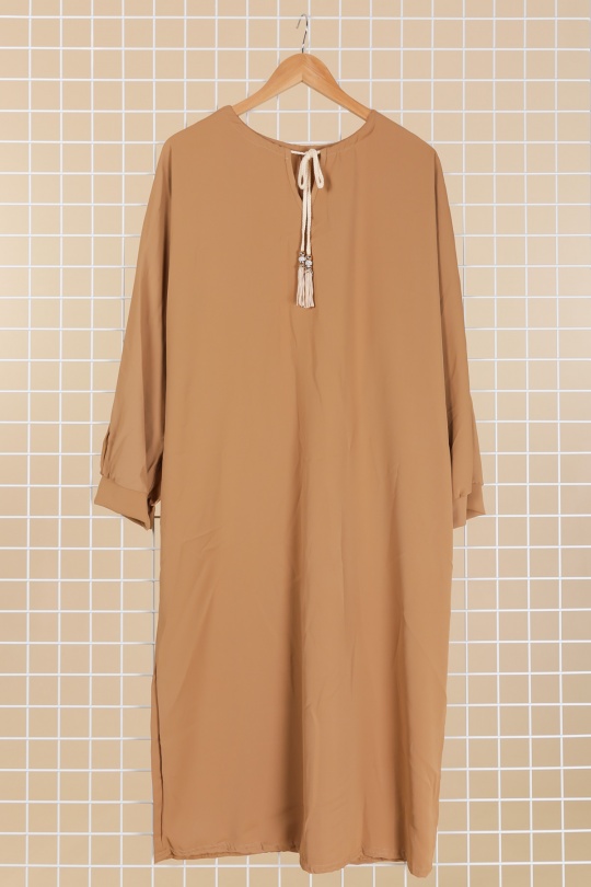 Abaya Femme Gris foncé JL STYLE FR24-01 Efashion Paris