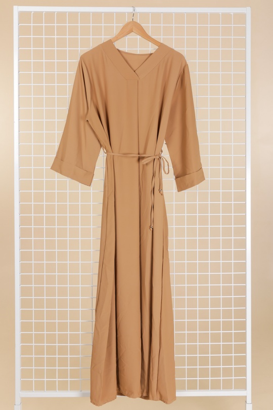 Abaya Femme Camel JL STYLE FR24-05 Efashion Paris