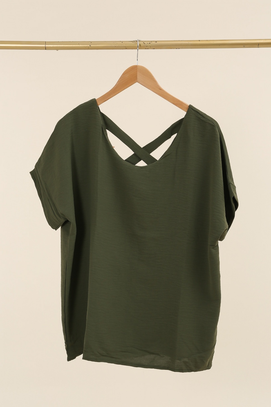 Tops Women Khaki JL STYLE 656 #c Efashion Paris