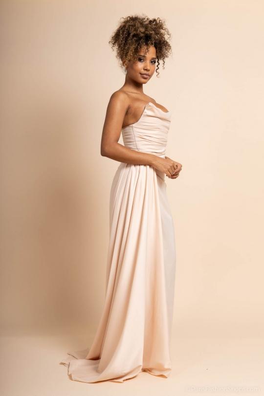 Robes de soirée Femme Beige PROMARRIED 9903 BEIGE Efashion Paris