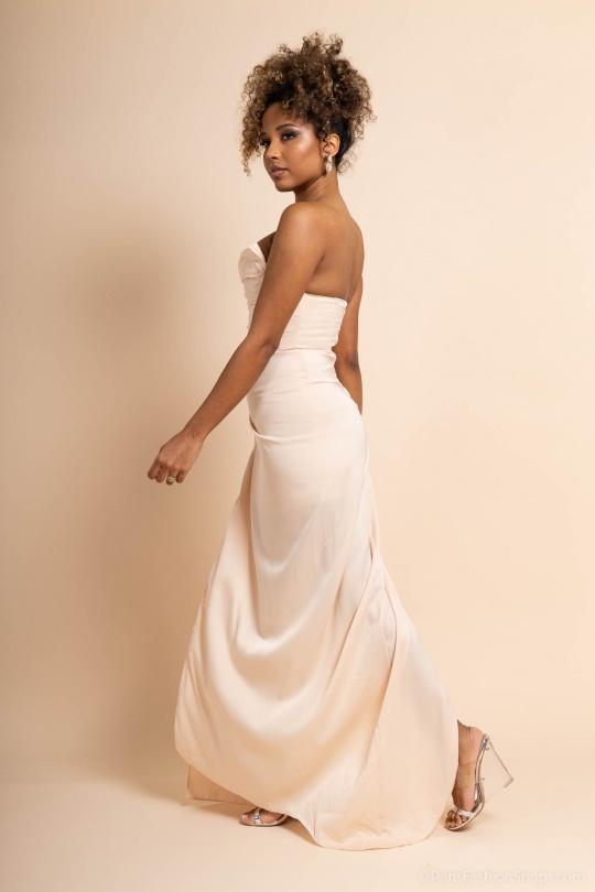 Robes de soirée Femme Beige PROMARRIED 9903 BEIGE Efashion Paris
