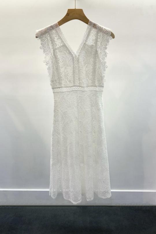 Robes longues Femme Blanc VERSION FEMININ Z6095 Efashion Paris