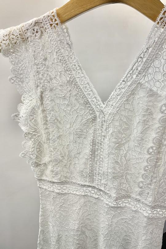 Robes longues Femme Blanc VERSION FEMININ Z6095 Efashion Paris