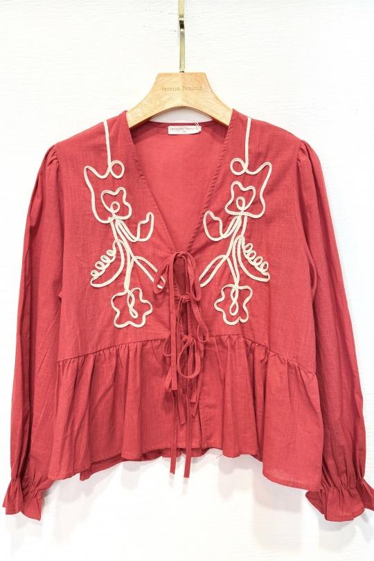 Blouses Femme Rouille VERSION FEMININ 6368 Efashion Paris