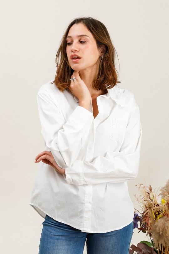 Chemises Femme Blanc VERSION FEMININ Z6376 Efashion Paris