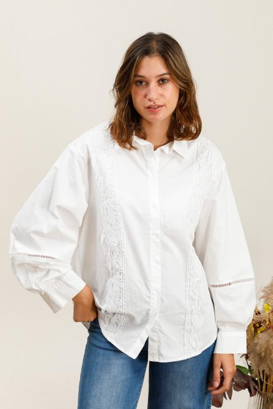 Chemises Femme Blanc VERSION FEMININ 6373 Efashion Paris