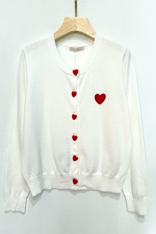 Cardigans Women Cream VERSION FEMININ 9127 Efashion Paris
