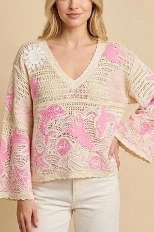 Tops Femme Rose VERSION FEMININ 3308 Efashion Paris