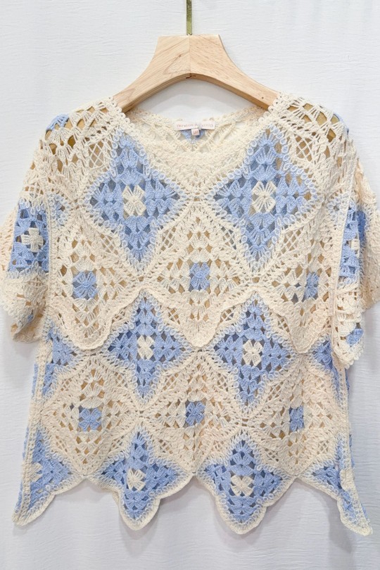 Tops Femme Bleu VERSION FEMININ 3358 Efashion Paris