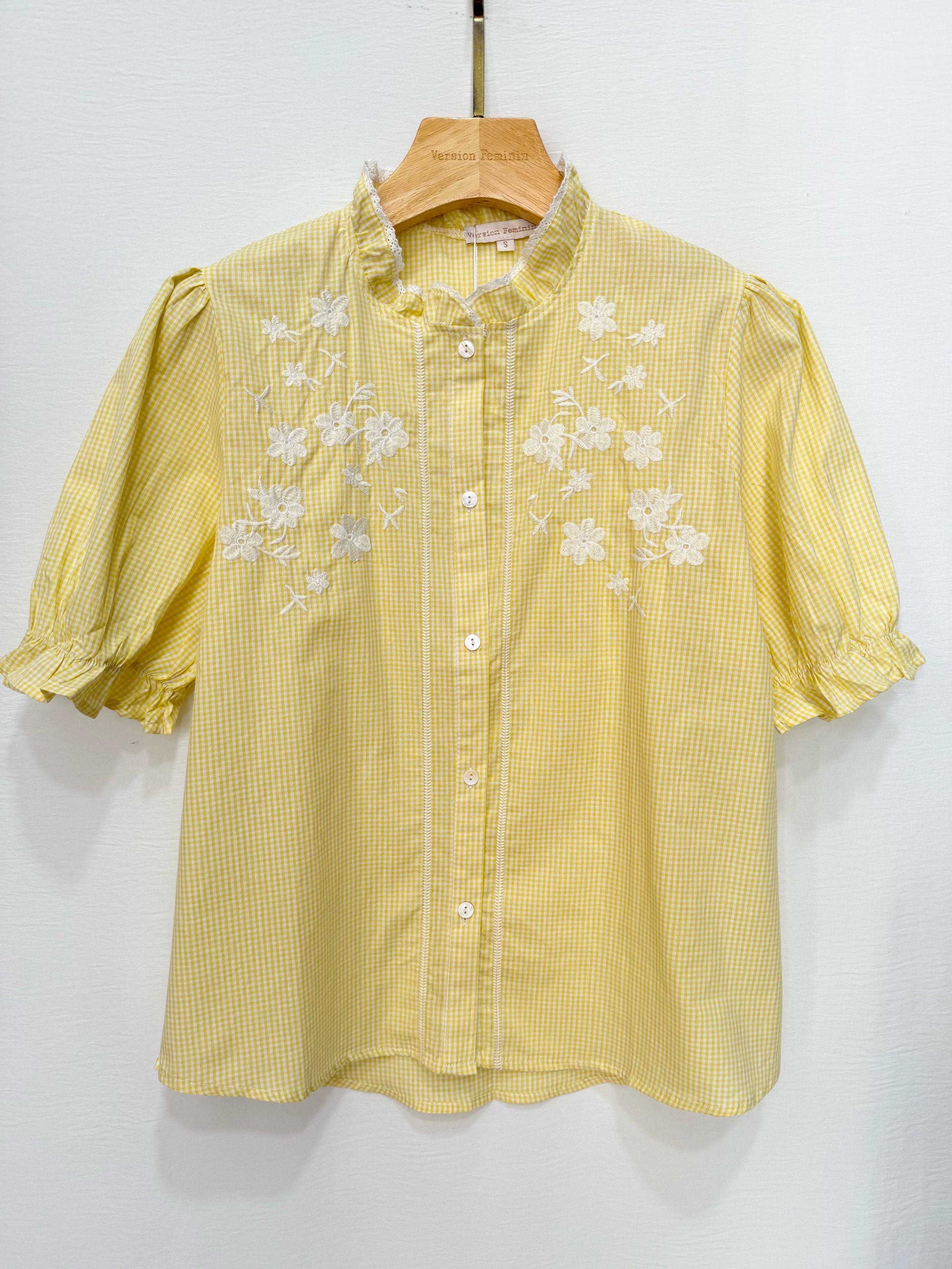 Camisas Mujer Yellow VERSION FEMININ F030 #c Efashion Paris