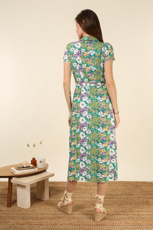 Robes longues Femme Fushia Ki & Love  KL192D-64# Efashion Paris