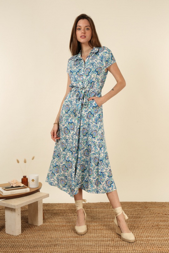 Robes longues Femme Rouge Ki & Love  KL192D-65# Efashion Paris