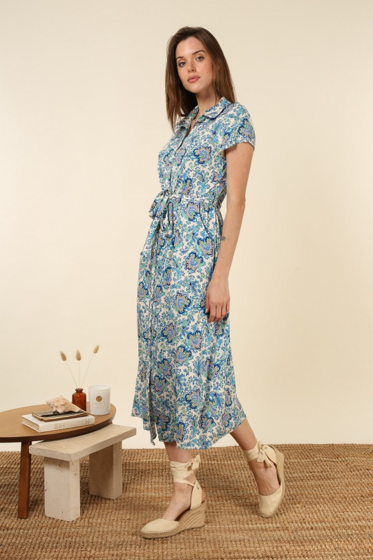 Robes longues Femme Rouge Ki & Love  KL192D-65# Efashion Paris