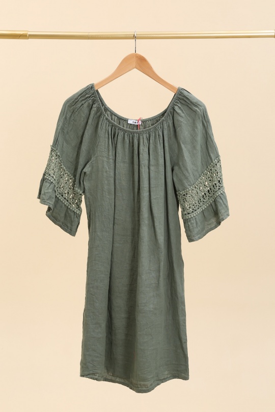 Robes courtes Femme Vert pomme Ki & Love  XL11190 Efashion Paris