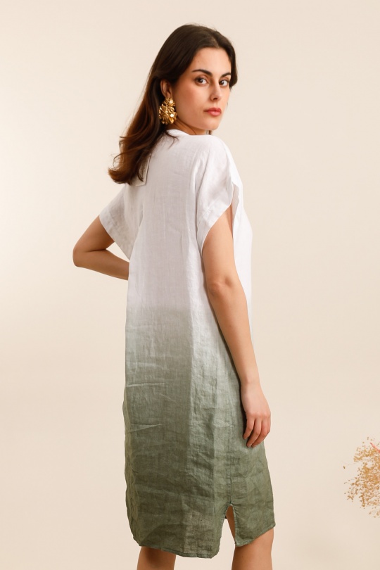 Robes mi-longues Femme Beige Ki & Love  GL00520 Efashion Paris