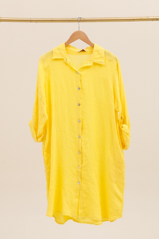 Robes mi-longues Femme Jaune Ki & Love  XL5448 Efashion Paris