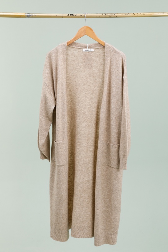 Cardigans Women Taupe Ki & Love  KL8829 Efashion Paris