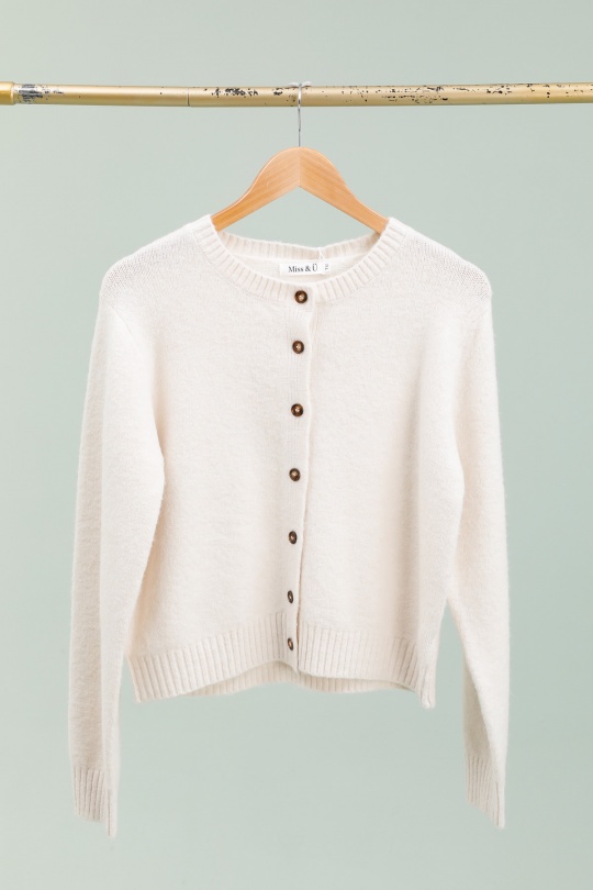 Cardigans Women Beige Ki & Love  KL8833 Efashion Paris
