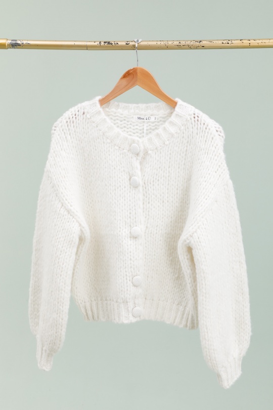 Cardigans Women Cream Ki & Love  KL8835 Efashion Paris