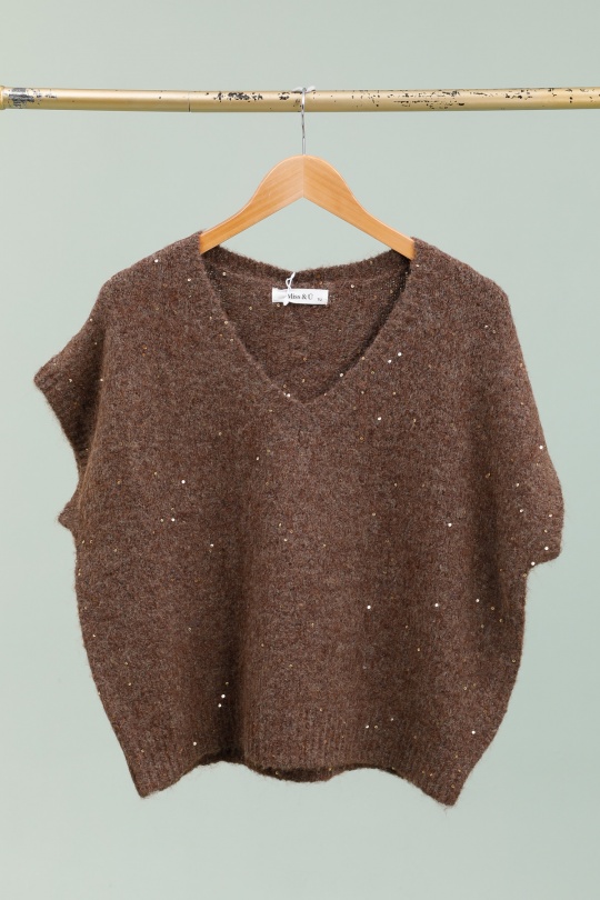 Jumpers Women Brown Ki & Love  QS6019 Efashion Paris