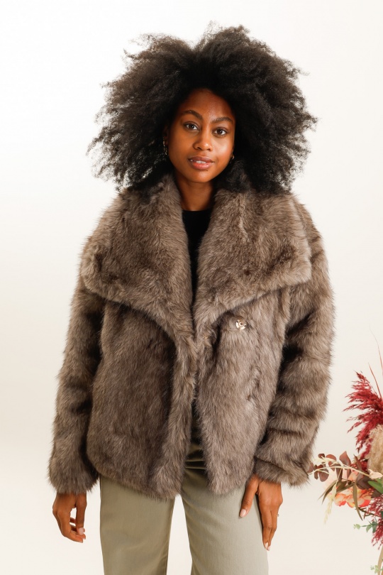 Vestes  Femme Taupe clair Ki & Love  CZ39182 Efashion Paris