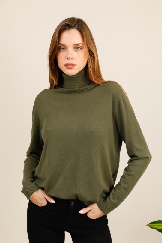 Pulls Femme Kaki Ki & Love  B-1060 Efashion Paris