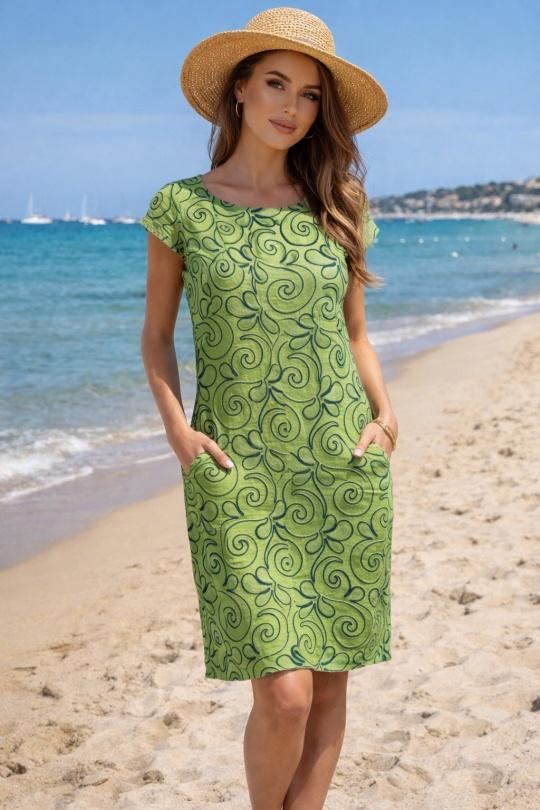 Robes courtes Femme Vert pomme Ki & Love  GL98135X Efashion Paris