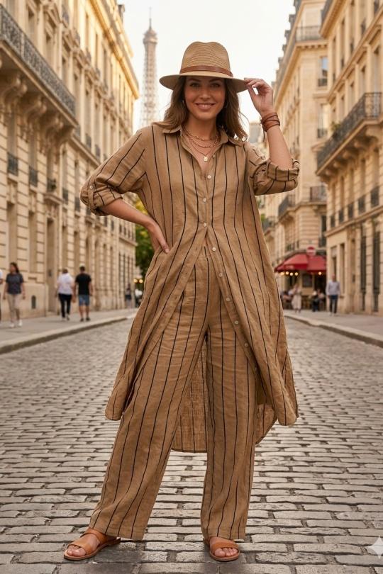 Robes mi-longues Femme Bleu clair Ki & Love  SJ4580 Efashion Paris