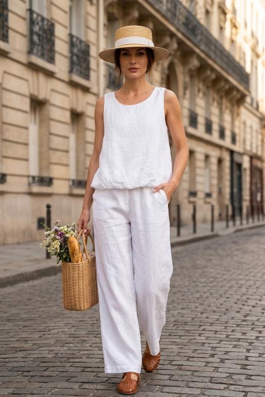 Débardeurs Femme Beige Ki & Love  SJ5553 Efashion Paris