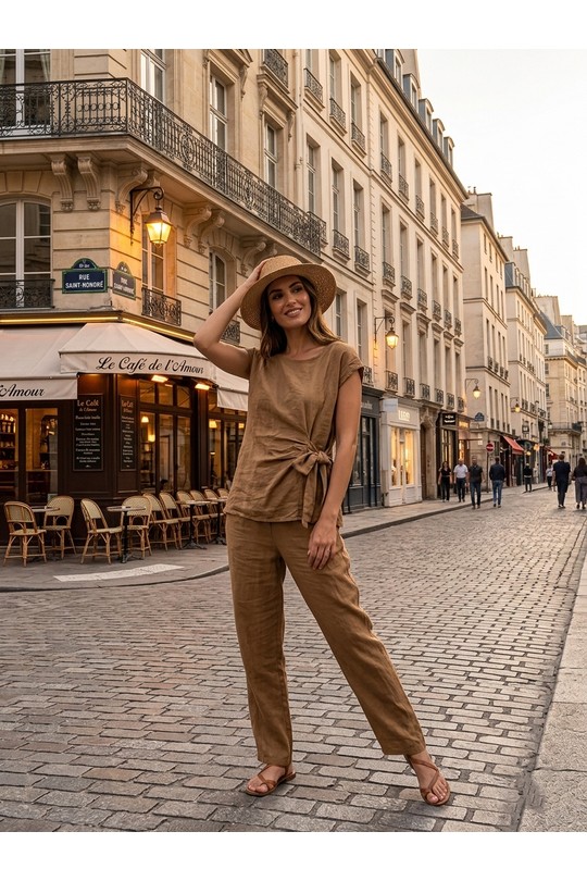 Tops Femme Beige Ki & Love  SJ3863 Efashion Paris