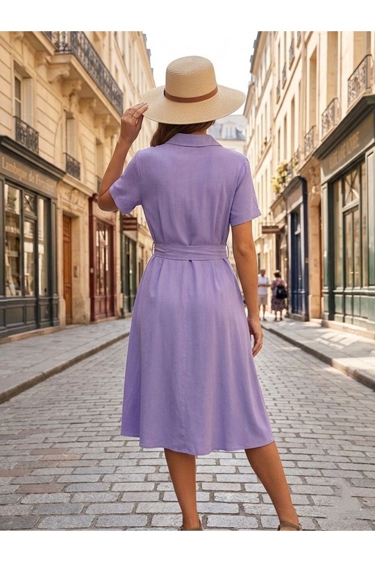 Robes mi-longues Femme Bleu jean Ki & Love  KL295 Efashion Paris