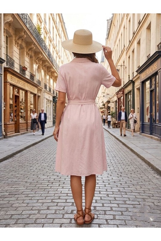 Robes mi-longues Femme Bleu jean Ki & Love  KL295 Efashion Paris