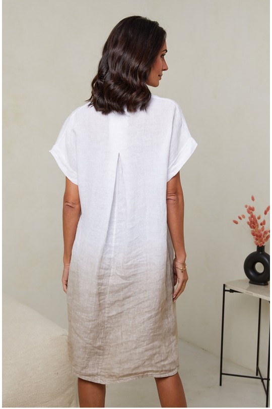 Robes mi-longues Femme Beige Ki & Love  GL00520 Efashion Paris