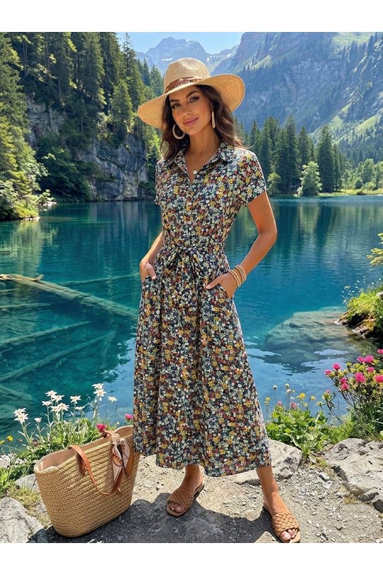 Robes longues Femme Noir Ki & Love  KL192D-55# Efashion Paris