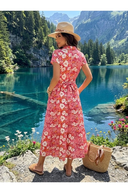 Robes longues Femme Fushia Ki & Love  KL192D-64# Efashion Paris