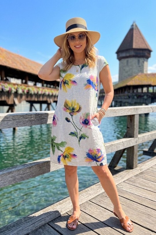 Short dresses Women Fushia Ki & Love  GL98135V Efashion Paris