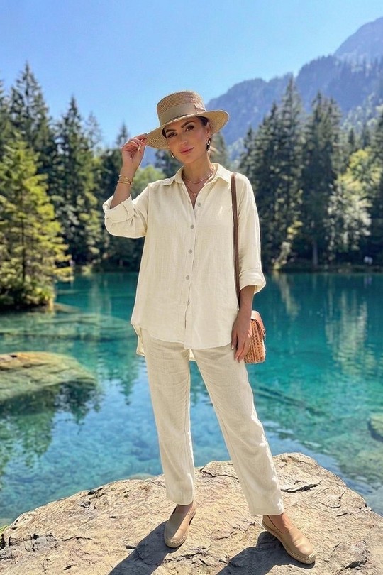 Chemises Femme Jaune clair Ki & Love  GL00956 Efashion Paris